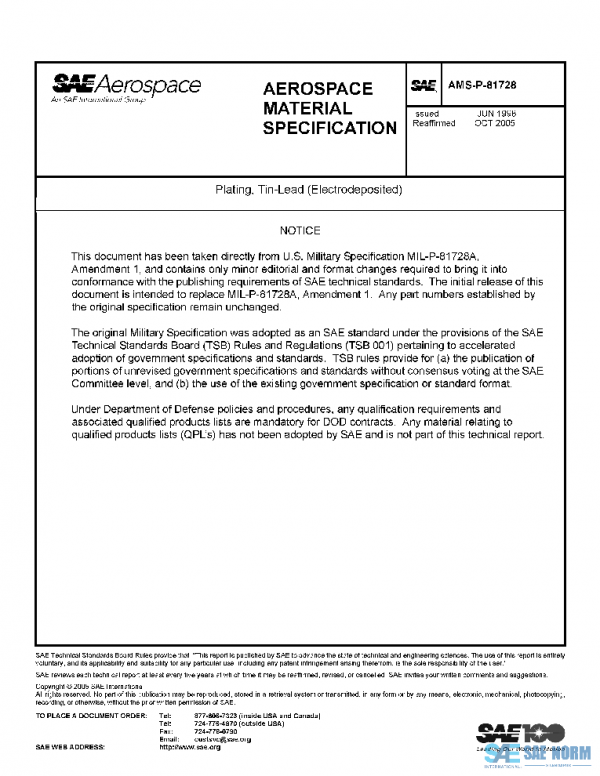 SAE AMSP81728 PDF SAE AMSP81728 PDF