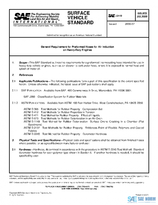 SAE J2140_200007 PDF SAE J2140_200007 PDF