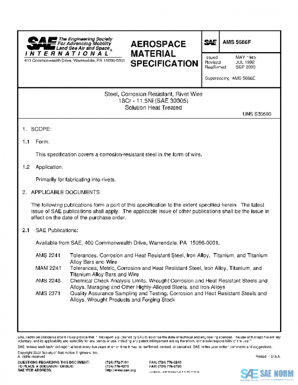 SAE AMS5686F PDF
