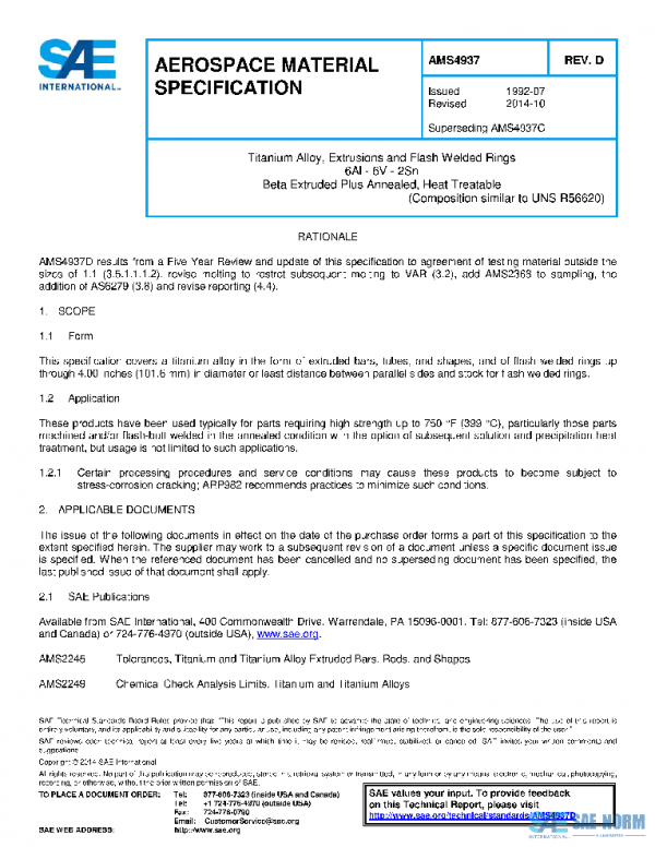 SAE AMS4937D PDF