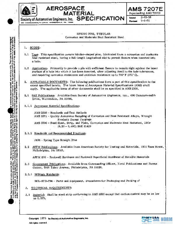SAE AMS7207E PDF SAE AMS7207E PDF