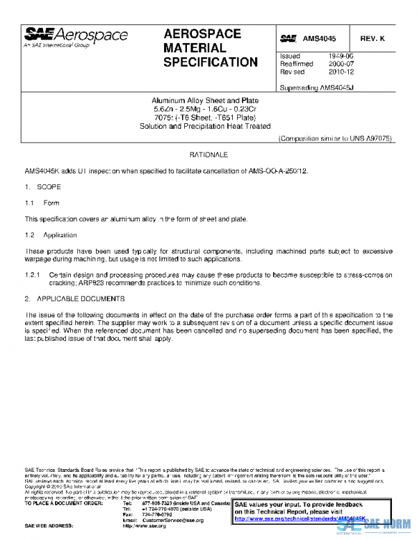 SAE AMS4045K PDF
