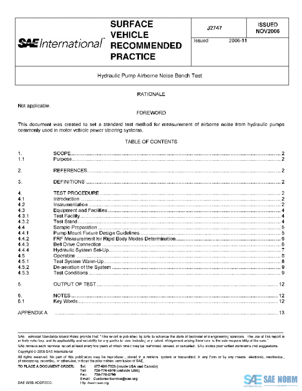 SAE J2747_200611 PDF SAE J2747_200611 PDF