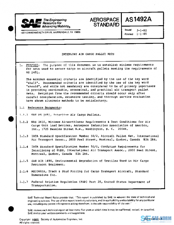 SAE AS1492A PDF