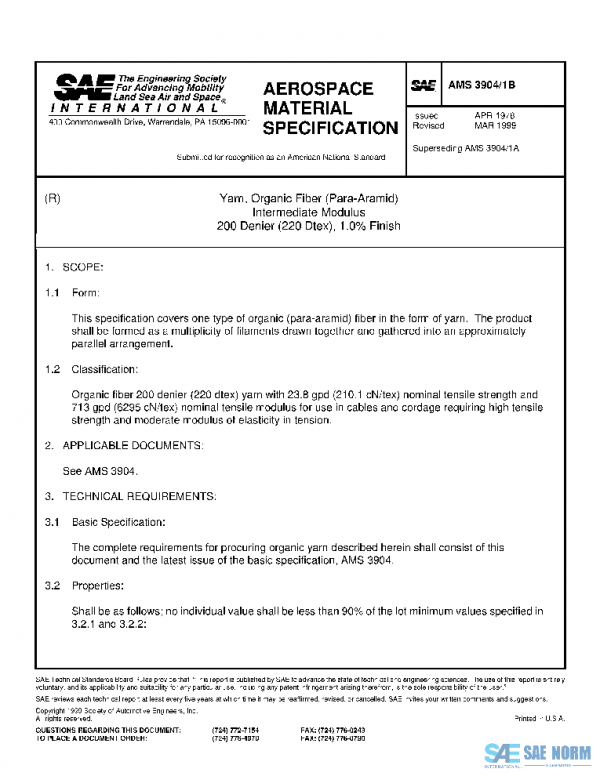 SAE AMS3904/1B PDF