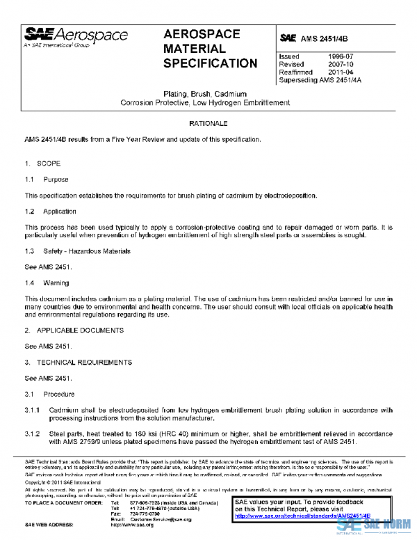 SAE AMS2451/4B PDF SAE AMS2451/4B PDF