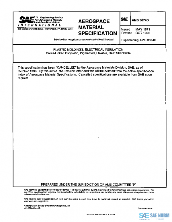 SAE AMS3674D PDF