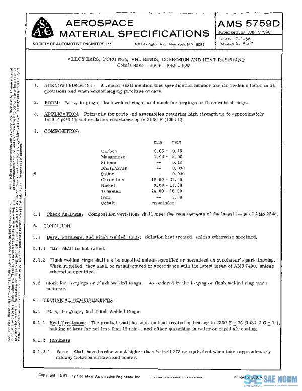 SAE AMS5759D PDF