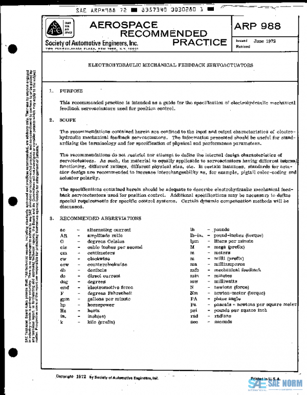 SAE ARP988 PDF