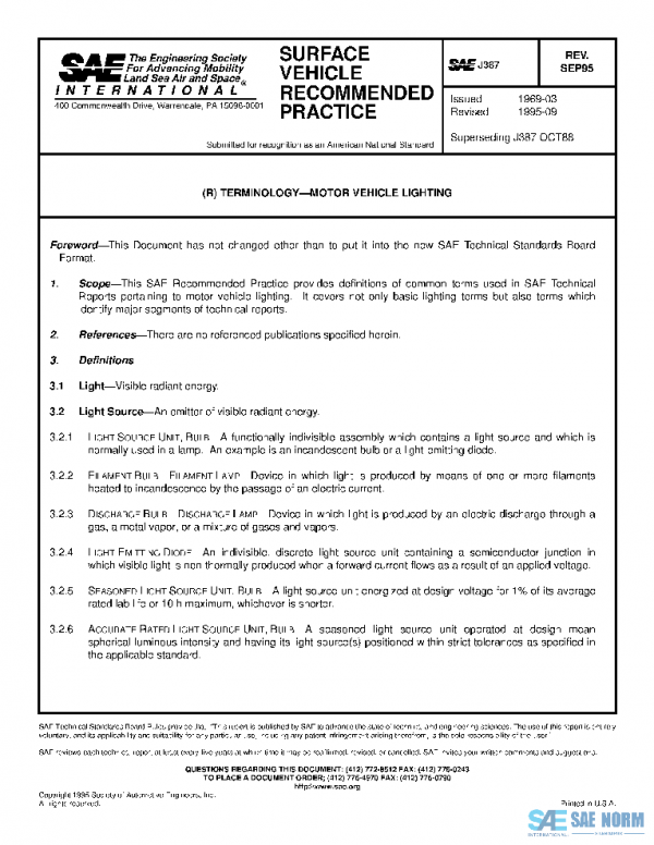 SAE J387_199509 PDF SAE J387_199509 PDF