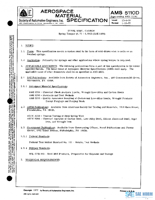 SAE AMS5110D PDF