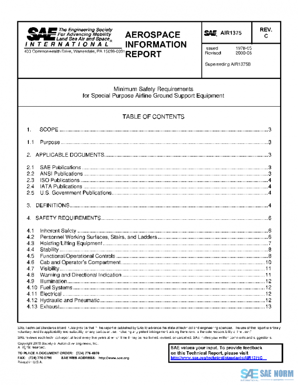 SAE AIR1375C PDF SAE AIR1375C PDF