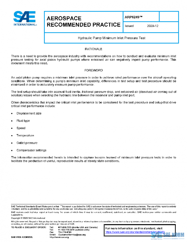 SAE ARP6249 PDF