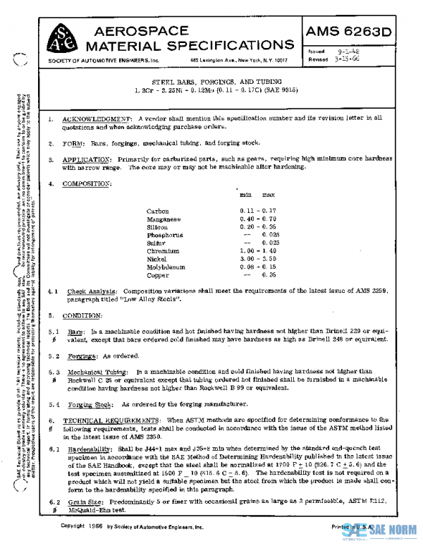 SAE AMS6263D PDF