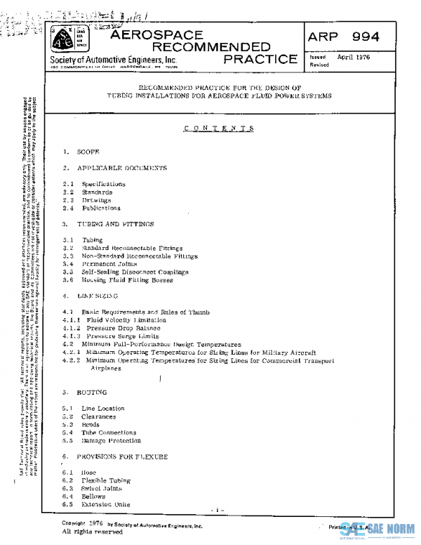 SAE ARP994 PDF