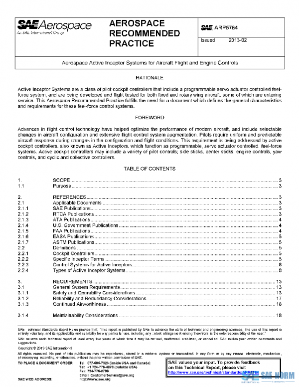 SAE ARP5764 PDF