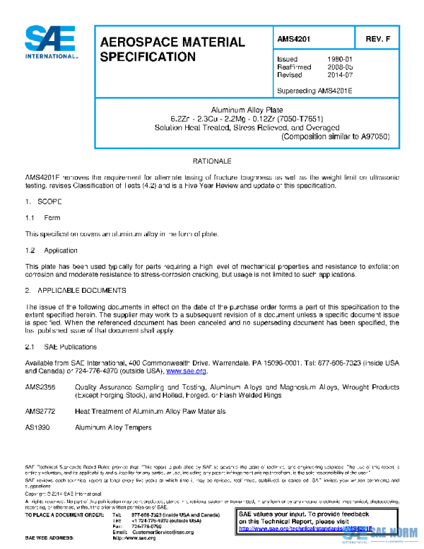 SAE AMS4201F PDF