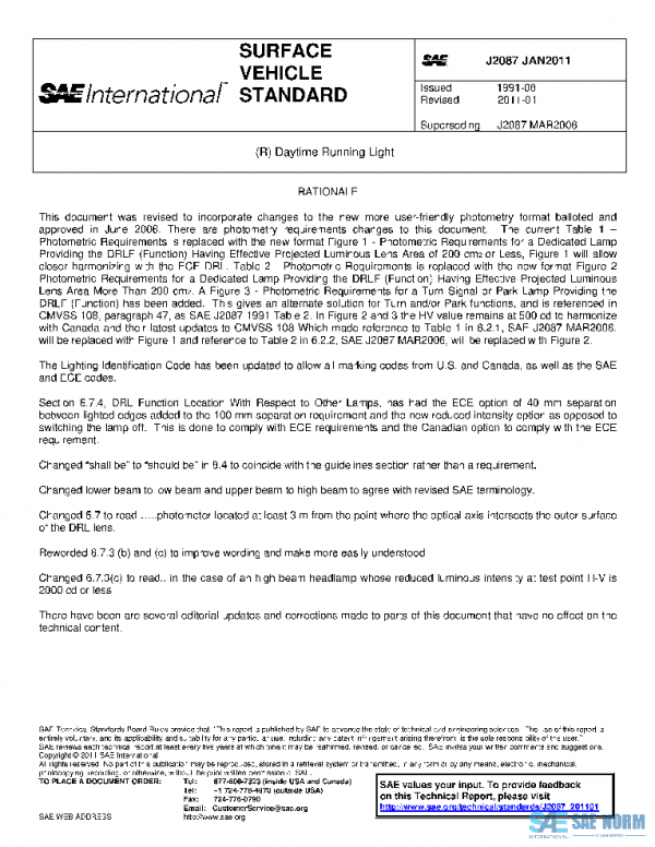 SAE J2087_201101 PDF