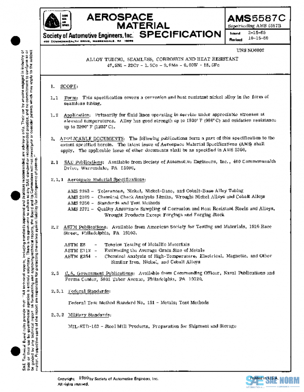 SAE AMS5587C PDF