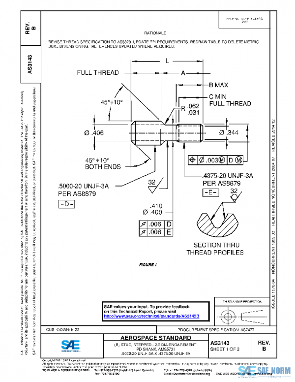 SAE AS3143B PDF