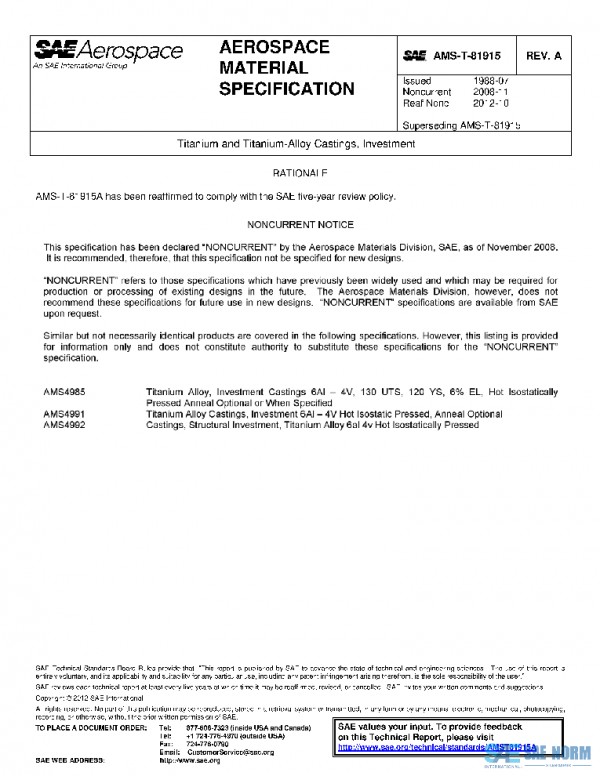 SAE AMST81915A PDF