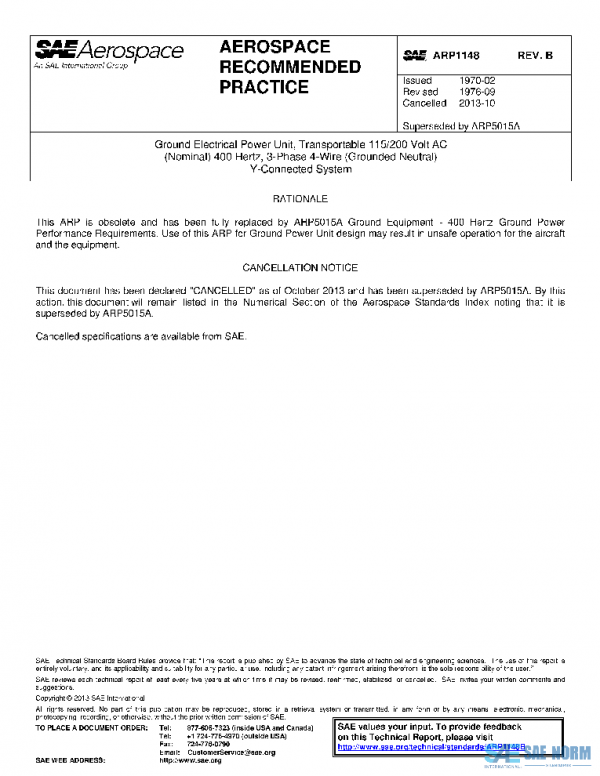 SAE ARP1148B PDF SAE ARP1148B PDF