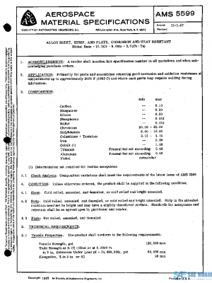 SAE AMS5599 PDF