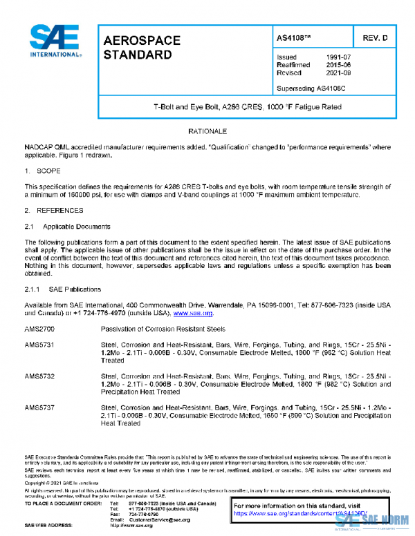 SAE AS4108D PDF SAE AS4108D PDF