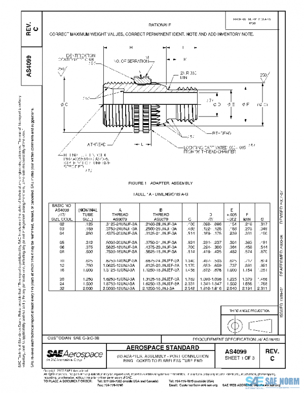 SAE AS4099C PDF SAE AS4099C PDF