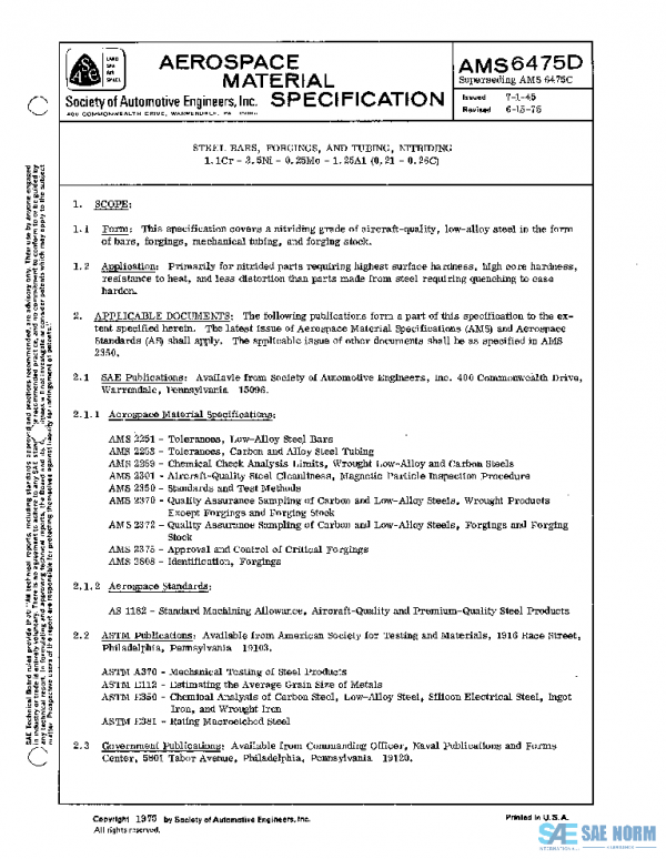 SAE AMS6475D PDF