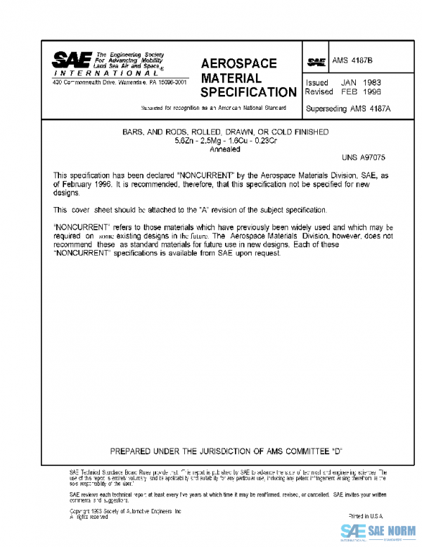 SAE AMS4187B PDF