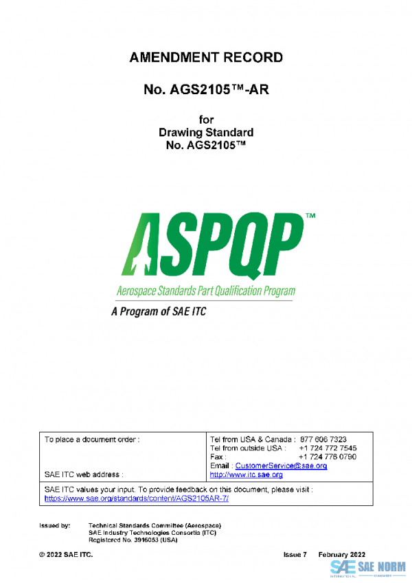 SAE AGS2105AR-7 PDF
