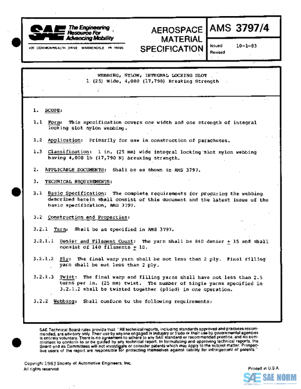 SAE AMS3797/4 PDF SAE AMS3797/4 PDF