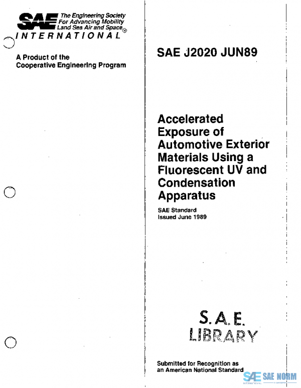 SAE J2020_198906 PDF SAE J2020_198906 PDF