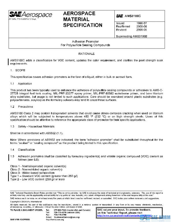 SAE AMS3100C PDF
