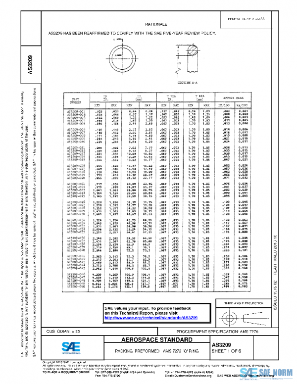 SAE AS3209 PDF