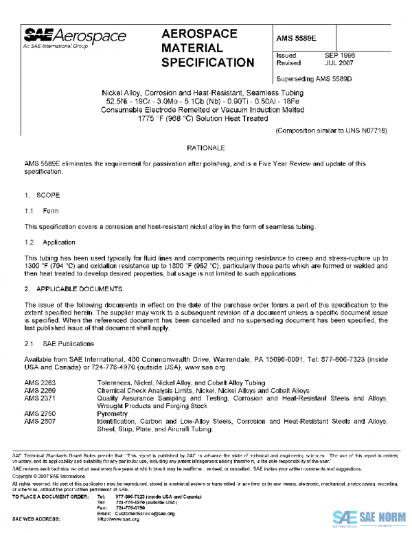 SAE AMS5589E PDF SAE AMS5589E PDF