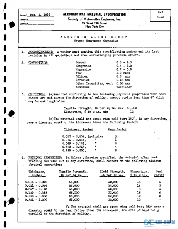 SAE AMS4030 PDF SAE AMS4030 PDF