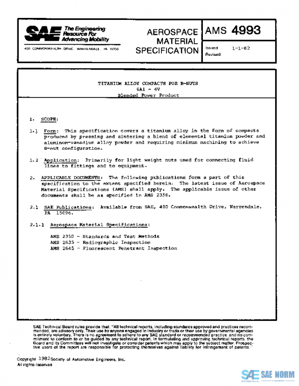 SAE AMS4993 PDF
