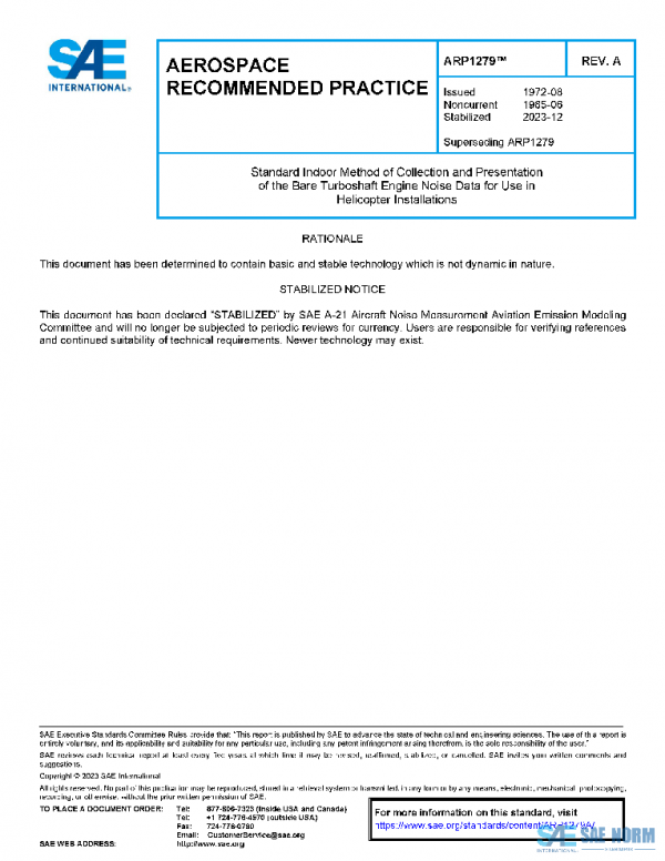SAE ARP1279A PDF