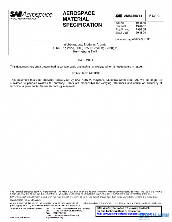 SAE AMS3798/14C PDF