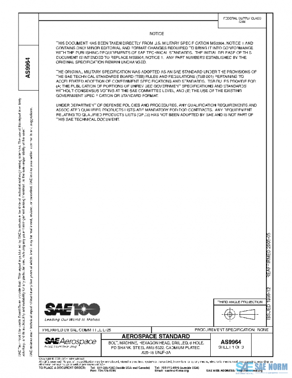 SAE AS9964 PDF