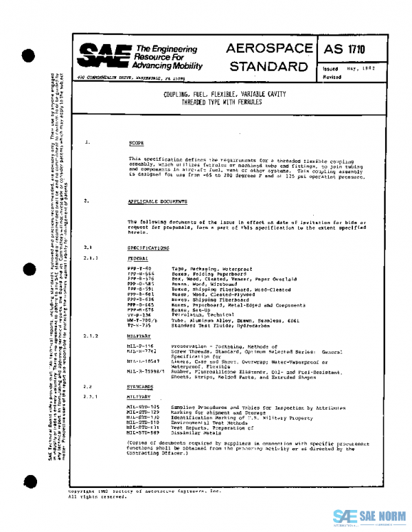 SAE AS1710 PDF