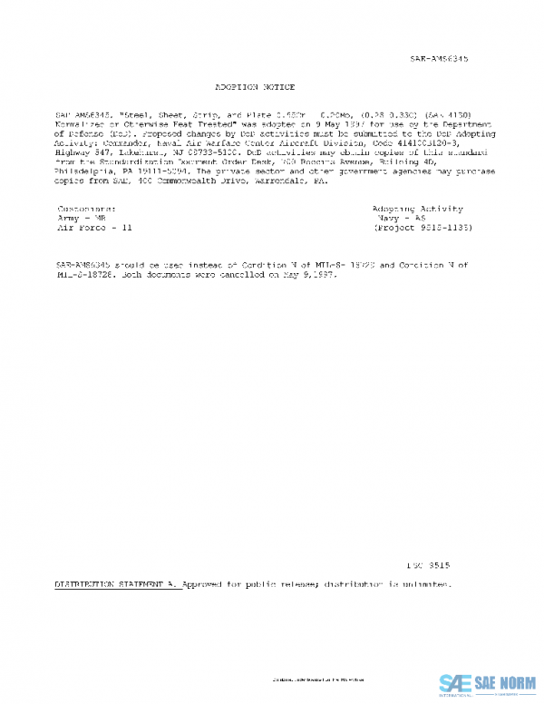 SAE AMS6345 PDF SAE AMS6345 PDF