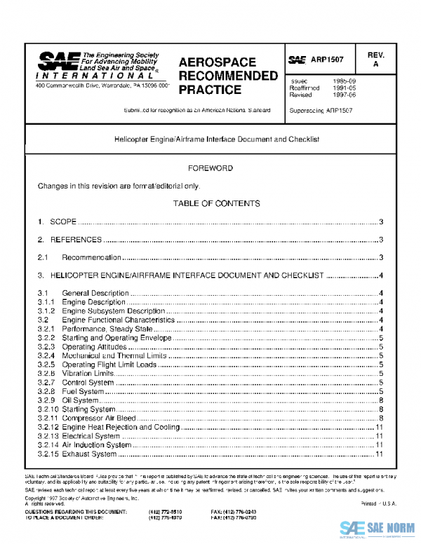 SAE ARP1507A PDF