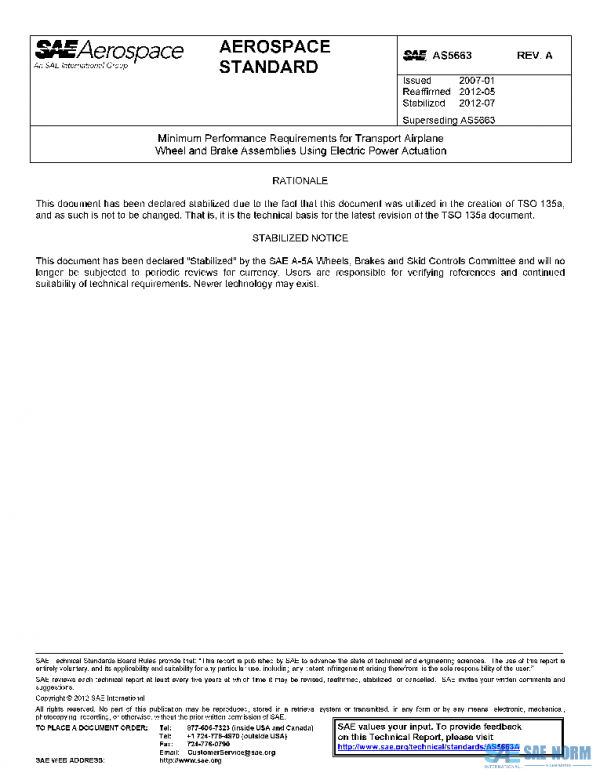 SAE AS5663A PDF SAE AS5663A PDF