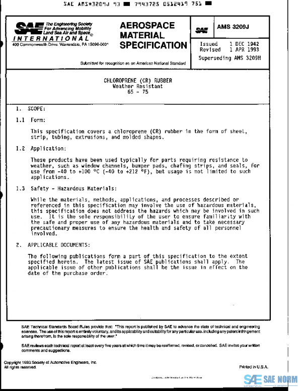 SAE AMS3209J PDF SAE AMS3209J PDF