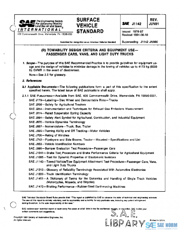 SAE J1142_199106 PDF