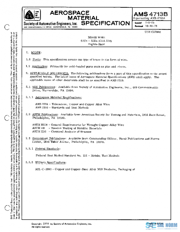 SAE AMS4713B PDF SAE AMS4713B PDF