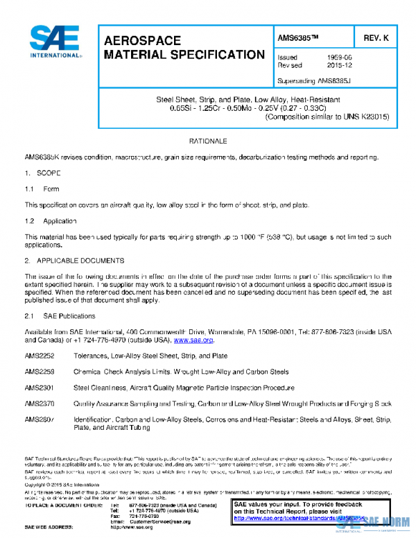 SAE AMS6385K PDF